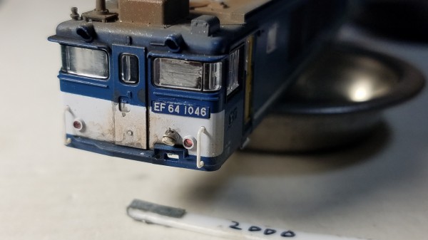 Kato 3023-5 EF64 1000 JR貨物 広島更新色タイプの追加加工整備 その①
