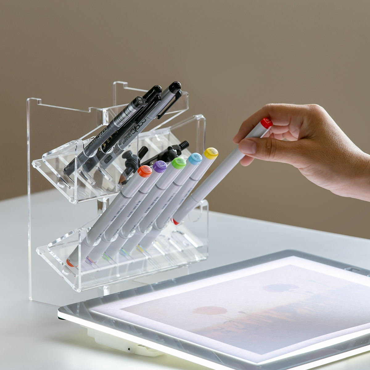 ペンスタンドセットアップ（2種） トレビュアー トレース台専用