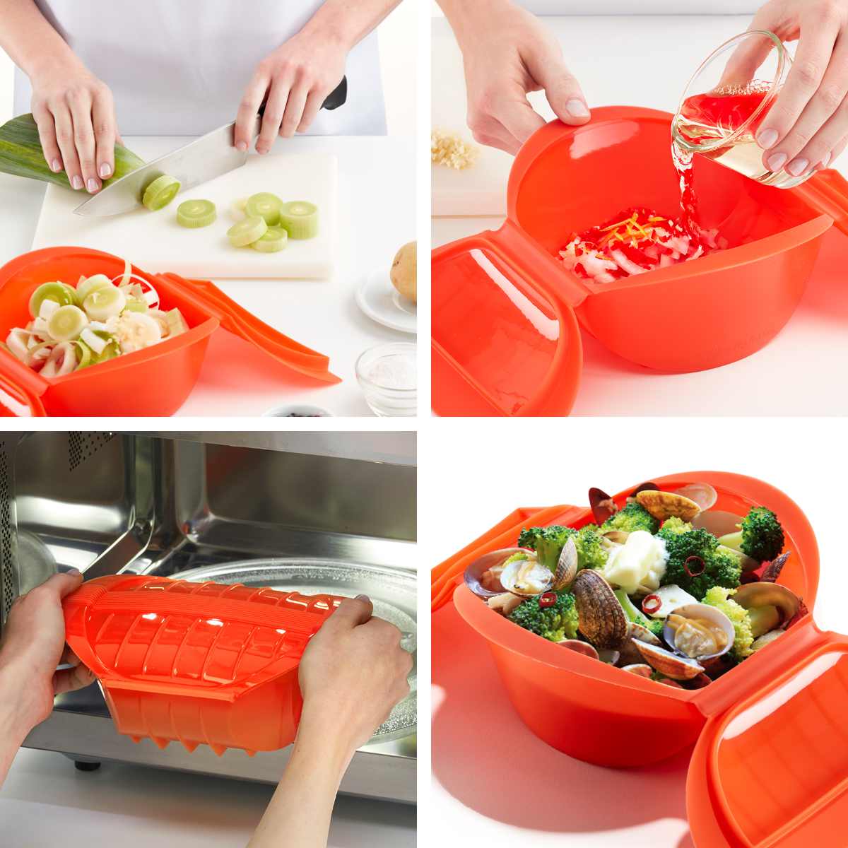 Lekue ルクエ 電子レンジ調理器 ディープスチームケース （ シリコン