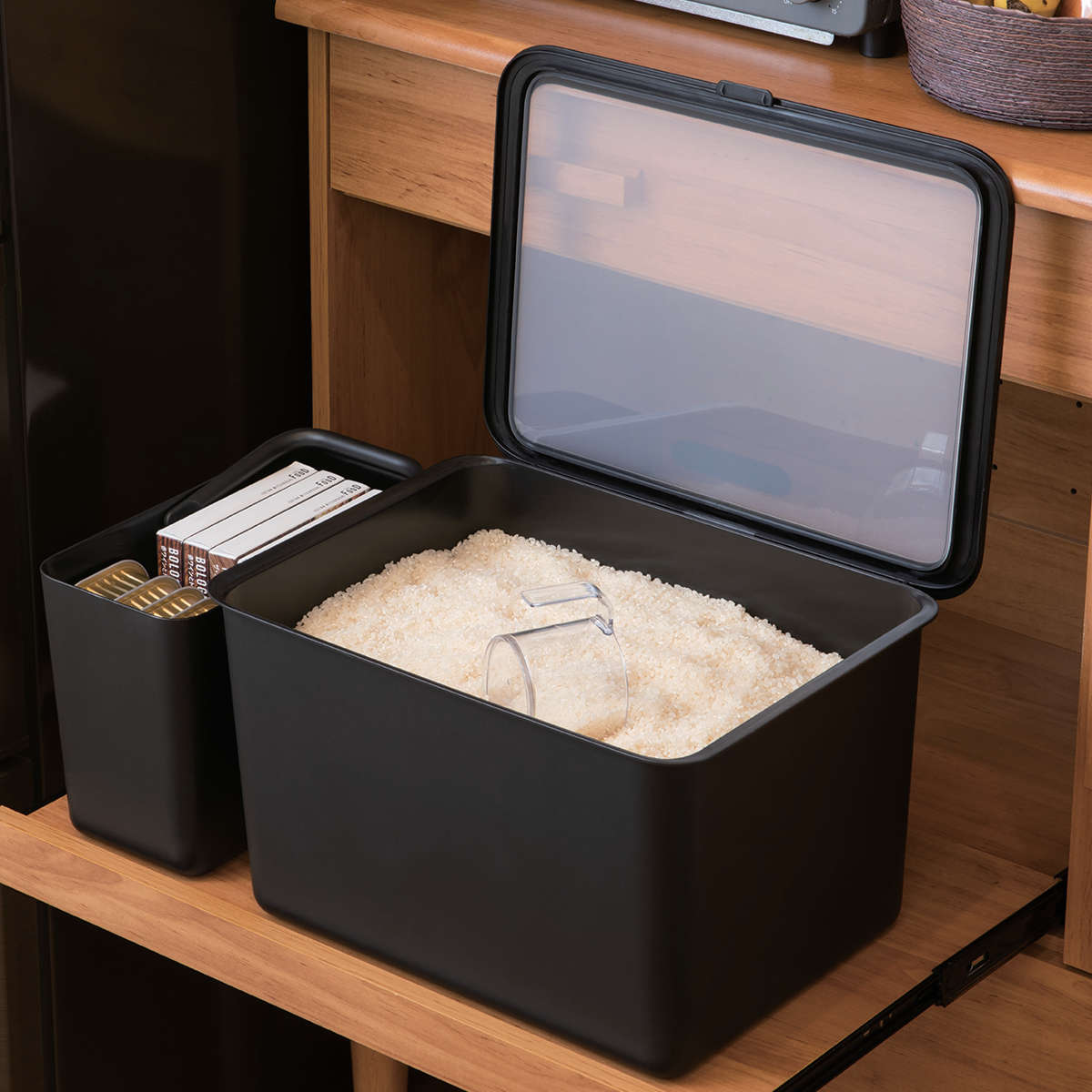 米びつ 10kg Pantry Stock Case フタ付きケース 計量カップ付き