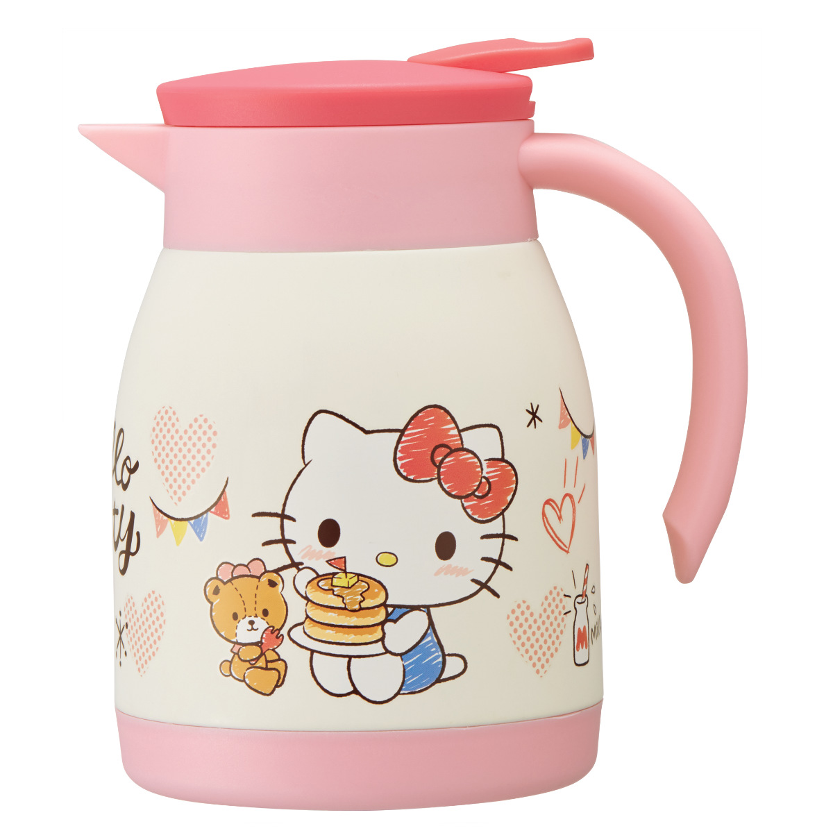 卓上ポット 600ml ハローキティ おやつタイム ステンレス （ 魔法瓶