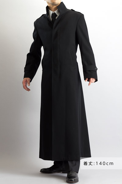 オープンスタンドカラーコート 着丈140cm、ロングコート販売】【2013