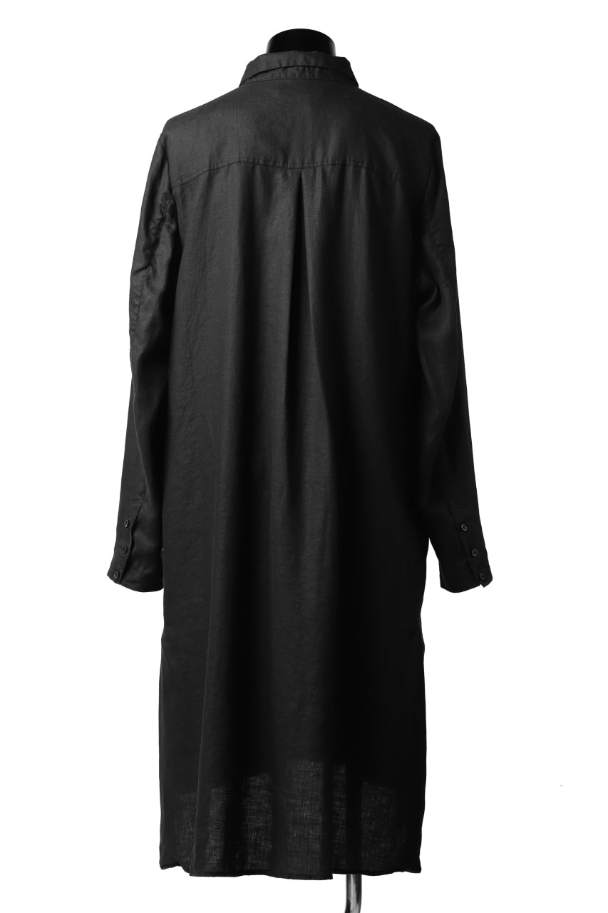 Aleksandr Manamis Long Box Pleat Shirt (BLACK)の商品ページ