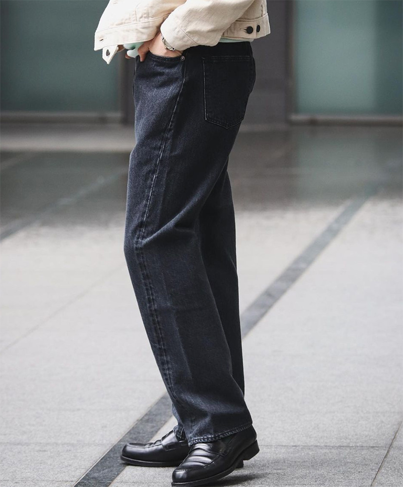Straight 5 Pocket Pants(28(MEN) Medium Black/ミディアムブラック