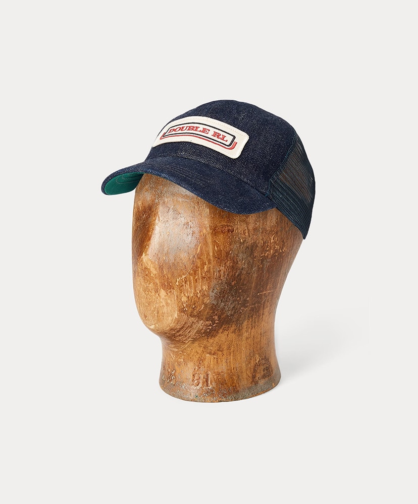 インディゴ ロゴパッチ デニム トラッカー キャップ(ONE インディゴ): RRL