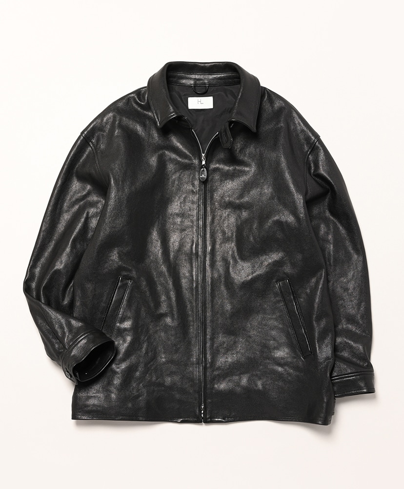 Lamb Leather Jacket(1(MEN) Black/ブラック): HERILL