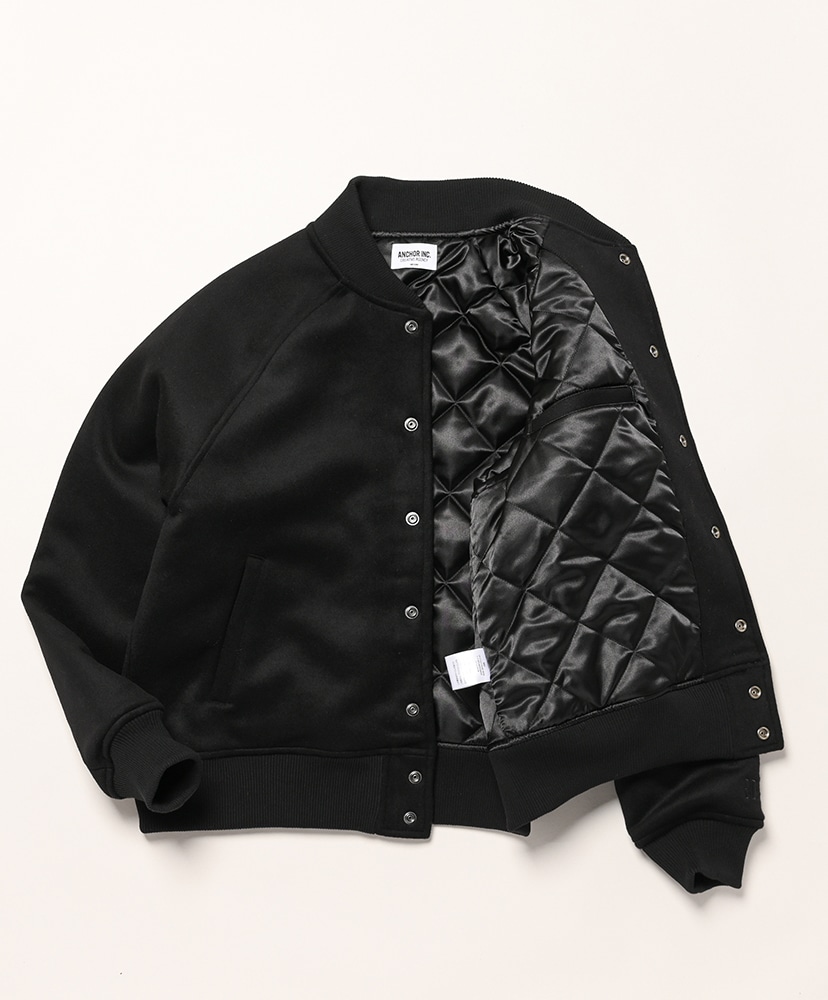 Melton Versity Jacket(L(MEN) Black/ブラック): ANCHOR INC.