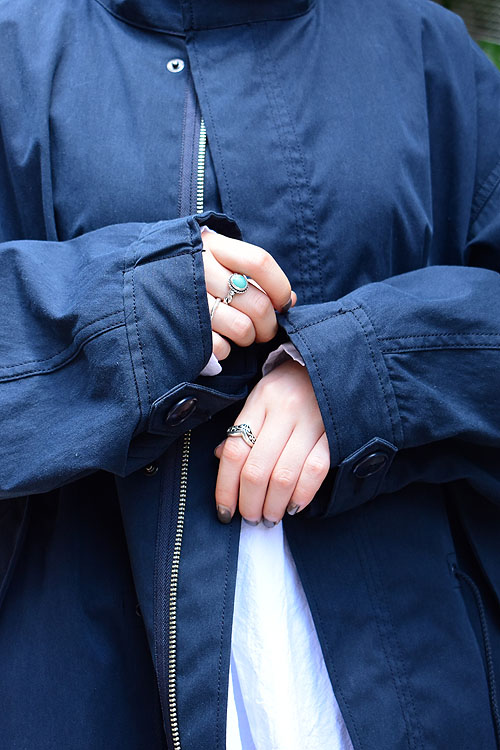 LOEFF / スタンドカラーミリタリーコート (1981Lady's)