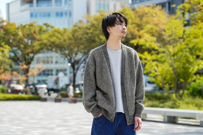 blurhms [ ブラームス ] Alpaca Bird's eye Knit Cardigan