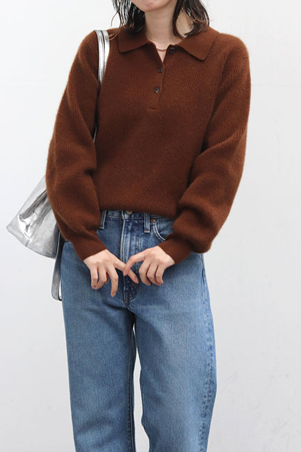 BATONER/バトナー】Cashmere Fox Polo