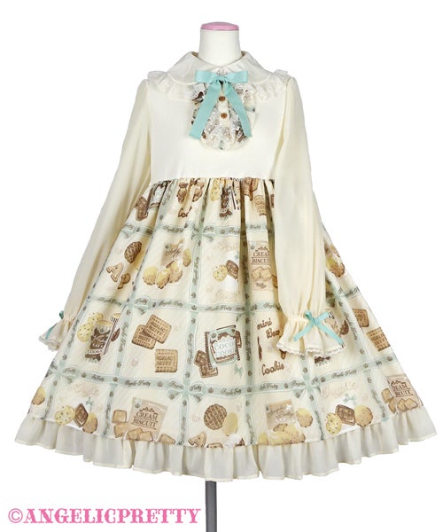 Cream Cookie Collection Cutsew OP by Angelic Pretty