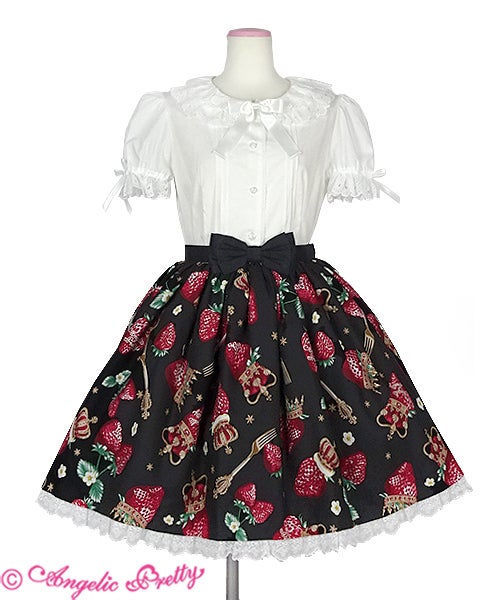 Royal Crown Berry Skirt by Angelic Pretty