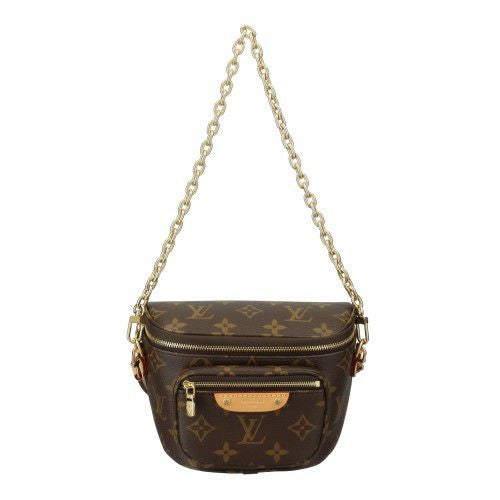 ルイヴィトン ショルダーバッグ モノグラム ミニバムバッグ ブラウン