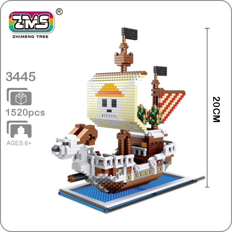 ZMS 3445 Large One Piece Going Merry Boat - LOZ Blocks Official Store
