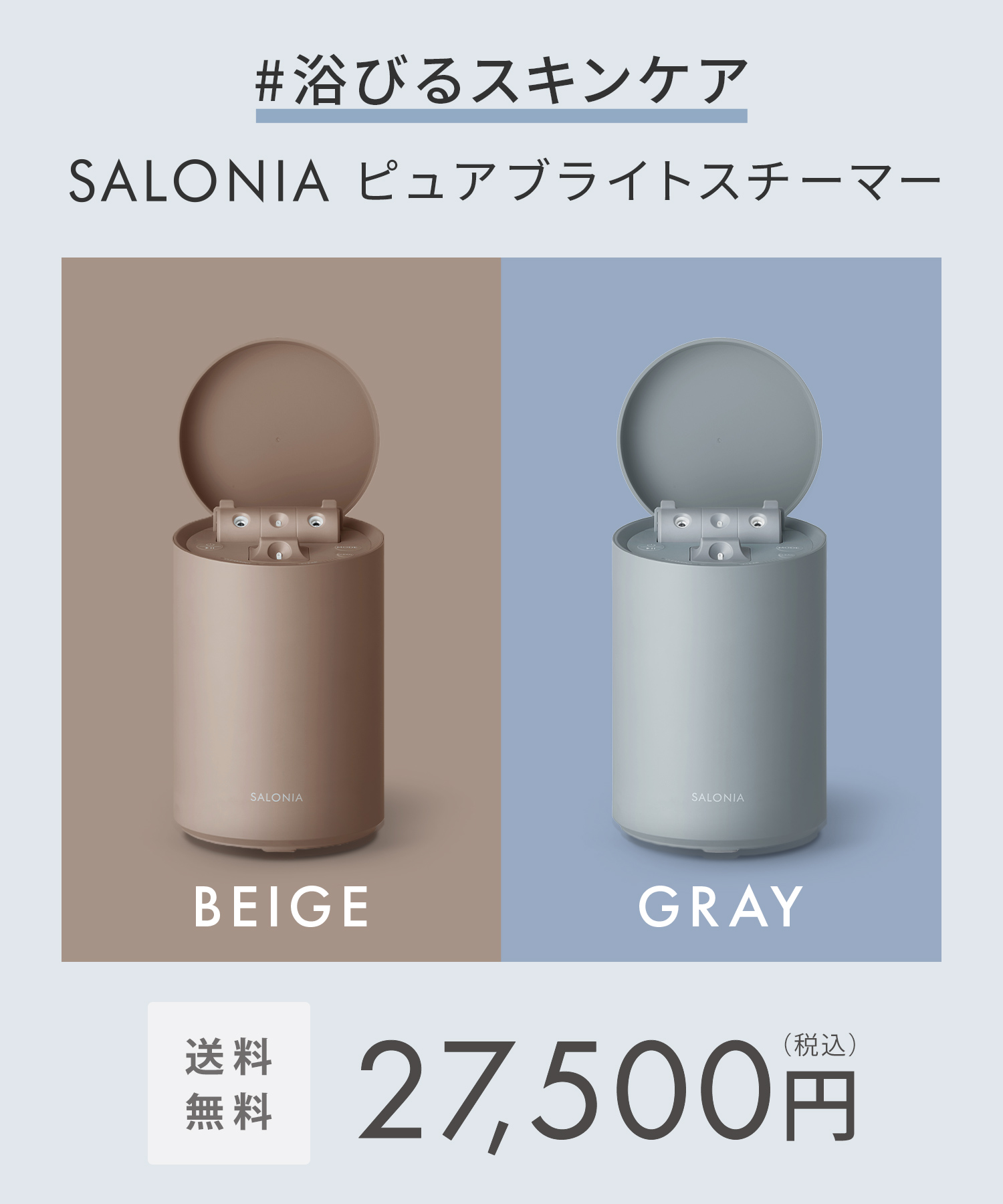 送料無料】 SALONIA(サロニア) ピュアブライトスチーマー ◇◇30日間