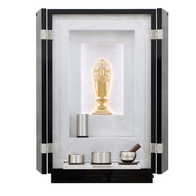 最高級仏壇 白虹C型 墨染内銀色仕上げ | お仏壇の通販 | インテリア