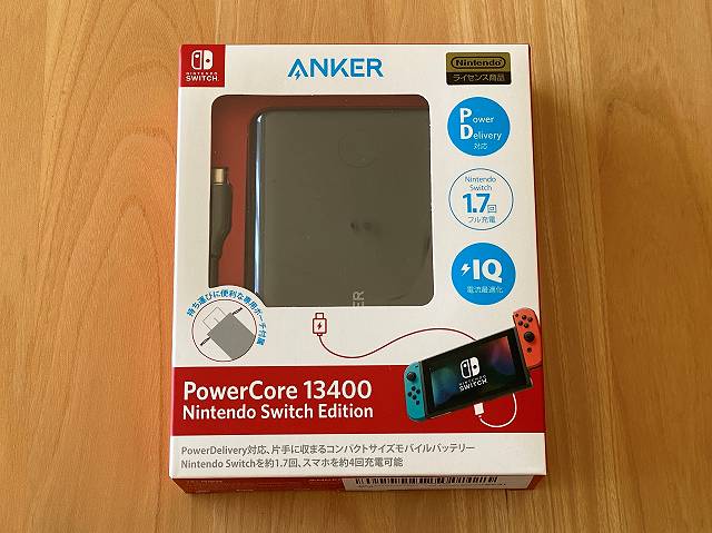 Anker PowerCore 13400 Nintendo Switch Edition レビュー】任天堂公式