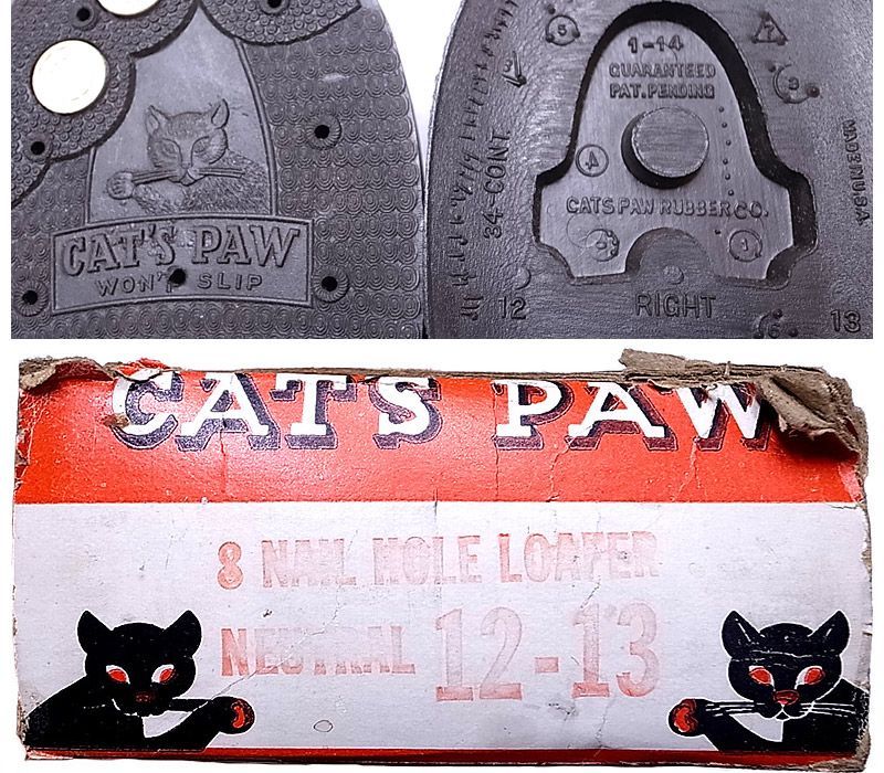 Deadstock 1950'S CAT'S PAW RUBBER HEELS 12-13 キャッツ・パウ