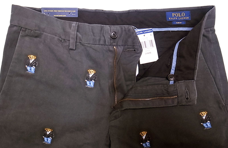 RALPH LAUREN 刺繍入りチノエプロン ポロラルフローレン 犬の刺繍