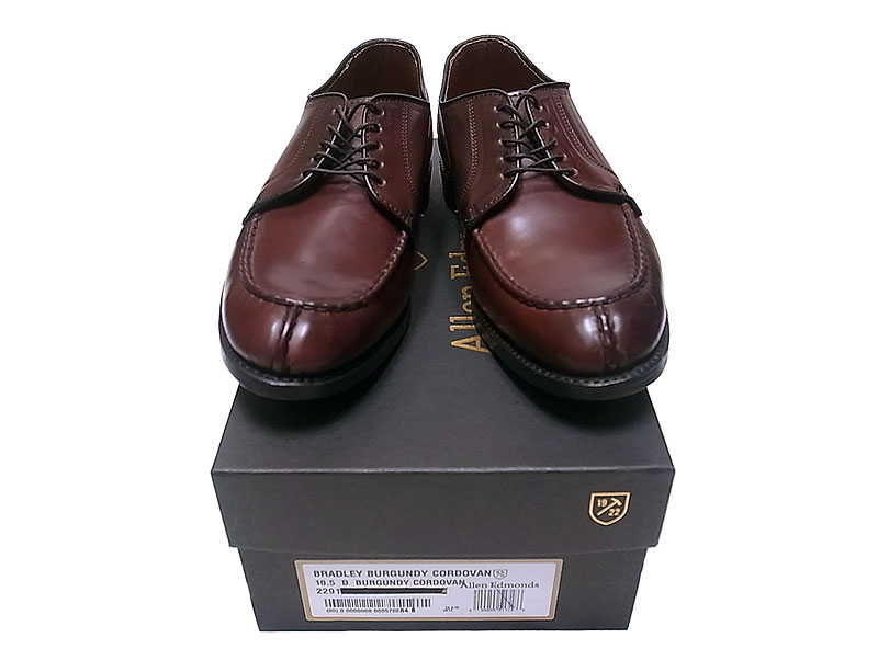 Allen Edmonds Bradley Burgundy CORDOVAN V-TIP コードバン USA製