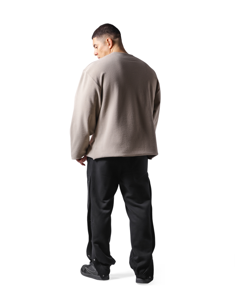 LYFT KNIT LIKE LOOSE SWEAT SHIRT - グレー LÝFT リフト KNIT LIKE