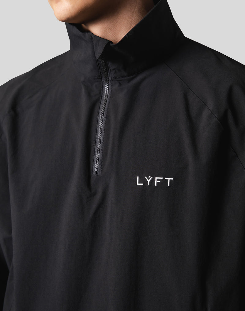 Back Message Half Zip Track Jacket - Black – LÝFT