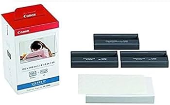 Amazon | Canon KP-108IN 3色インクカセットと108枚 4 x 6 用紙 光沢