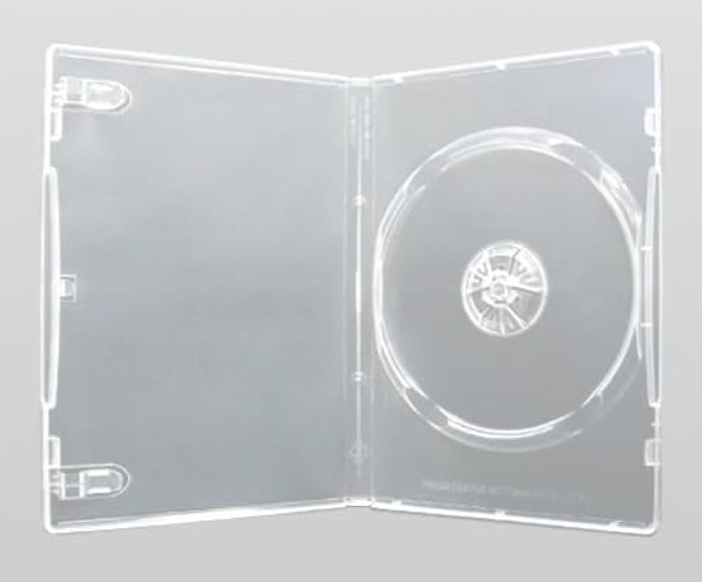 Amazon | 協和産業 DVDケース 1枚収納 14mm厚 100枚 透明 トールケース