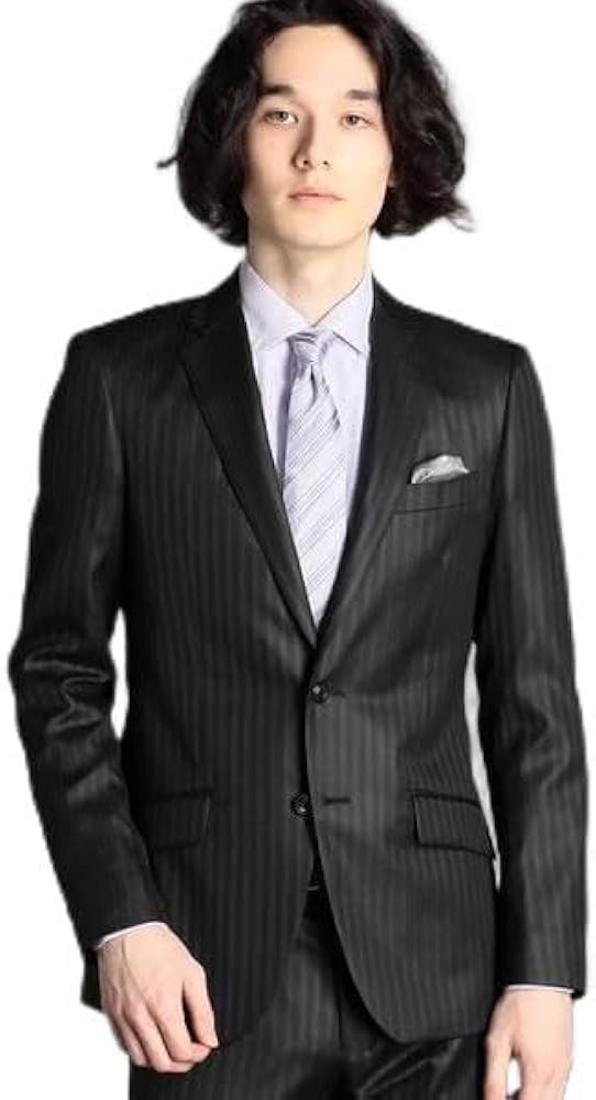 Amazon.co.jp: [ムッシュニコル] カレンダーストライプ スーツ 49