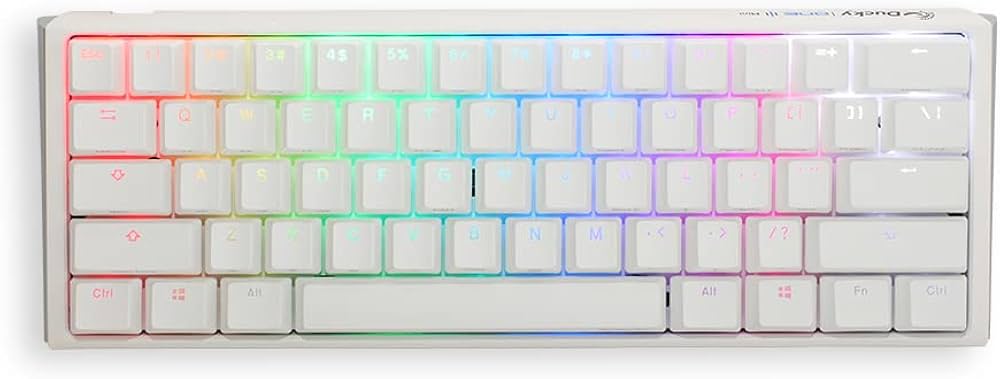 Amazon | Ducky Channel One 3 Mini Pure White 60 Percentホット