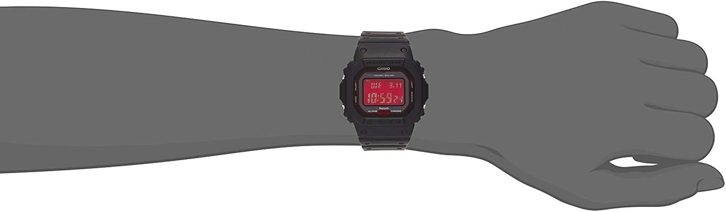 Amazon.co.jp: [カシオ] 腕時計 ジーショック Black and Red Series GW