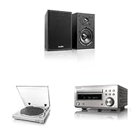 Amazon.co.jp: Denon レコードプレーヤー/スピーカーセット チェリー