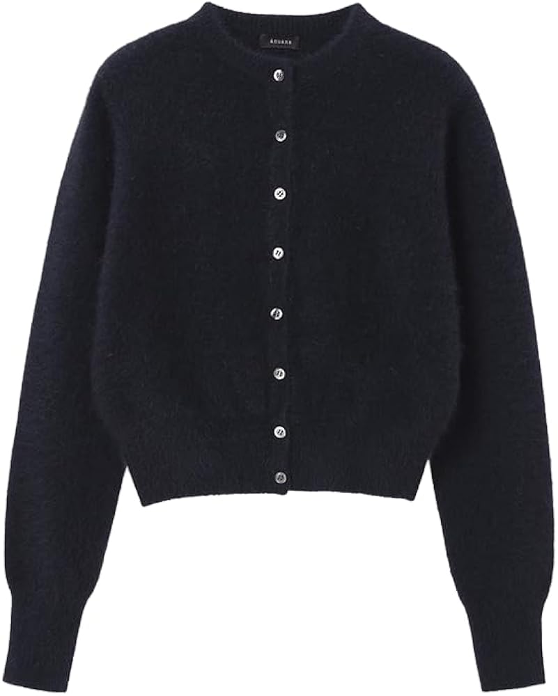 Amazon | [anuans] ＊ラクーンフォックスショートカーディガン (NAVY