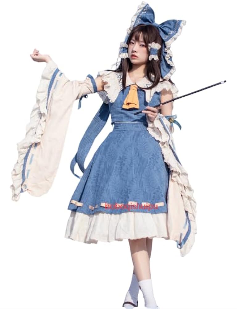 Amazon.co.jp: bozaicos 東方二設博麗霊夢cos青霊夢コスプレサイズ指定