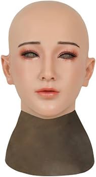 メイク済み完成品ウィッグ付きフィメールマスク ㊙オマケ予定 Amazon