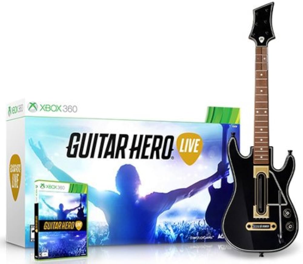 Amazon.com: Guitar Hero Live Bundle (Xbox 360) Guitar and Game