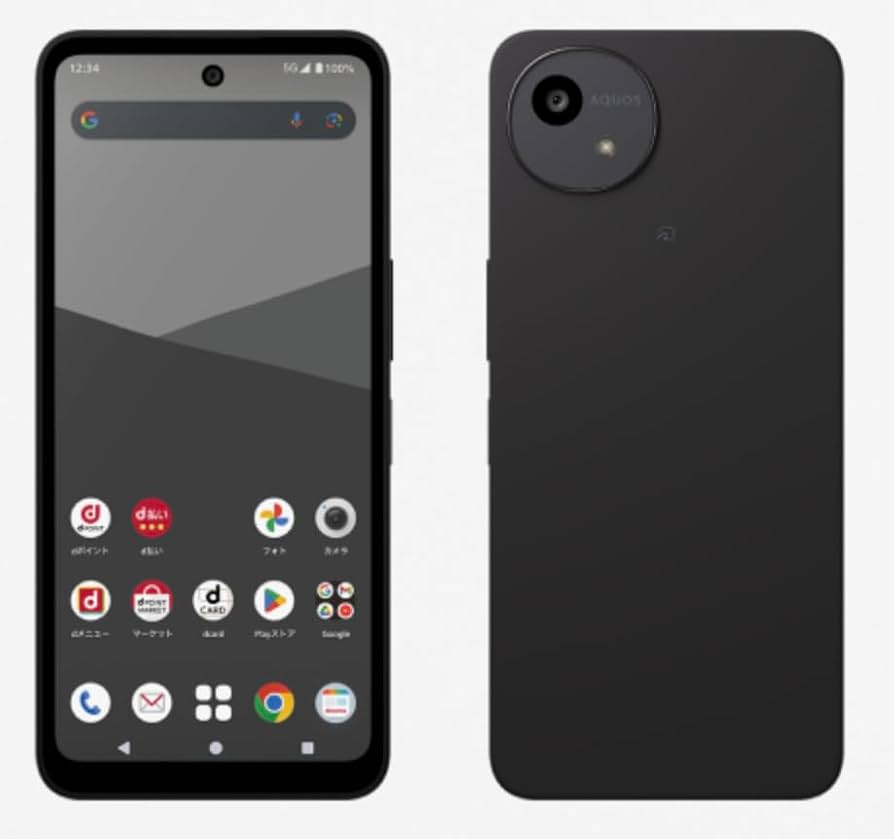 Amazon | AQUOS wish5 SH-52F 本体 スミ ブラック docomoモデル SIM