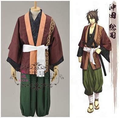 Amazon.co.jp: 和顺の动漫 薄桜鬼 沖田総司 コスプレ衣装 (M, 男) : ホビー