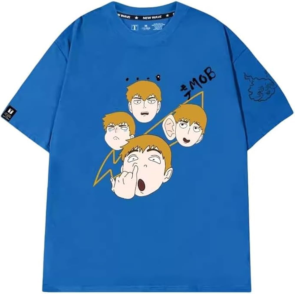 Amazon.co.jp: [冬会] Tシャツ モブサイコ100 半袖 ティーシャツ モブ