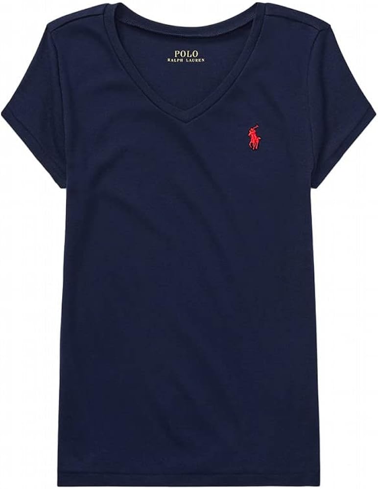 Amazon | ポロ ラルフローレン レディース ガールズ Tシャツ Vネック