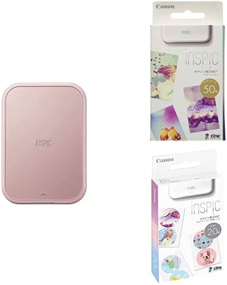 Amazon.co.jp: 【3点セット】Canon スマホ専用ミニフォトプリンター