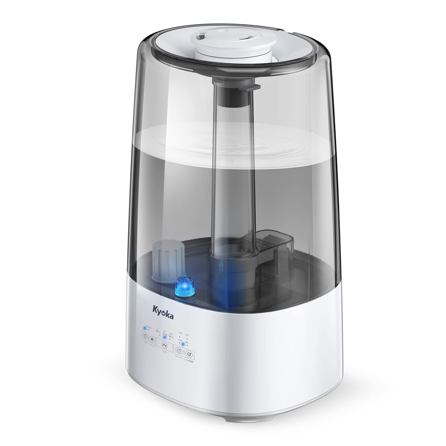 Amazon.co.jp: 加湿器 卓上 大容量 【ダブルノズル & 加熱式】 3.8L