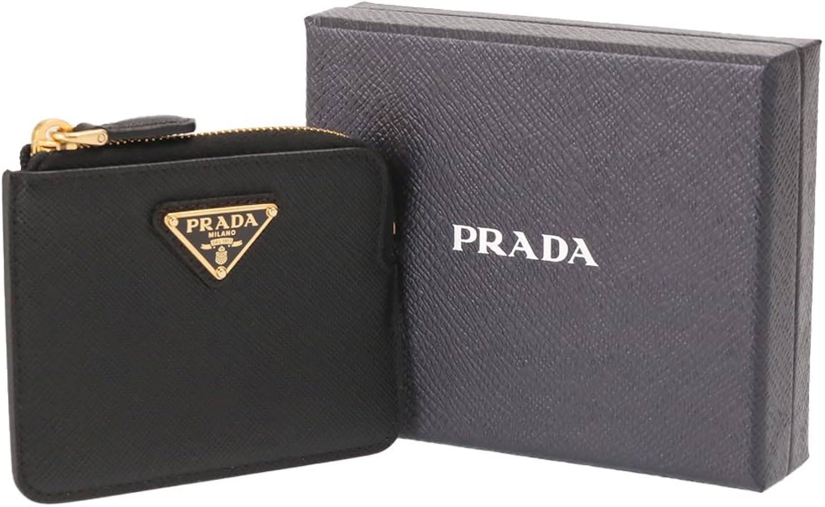 Amazon | [プラダ] コインケース カードケース L字ファスナー 型押し