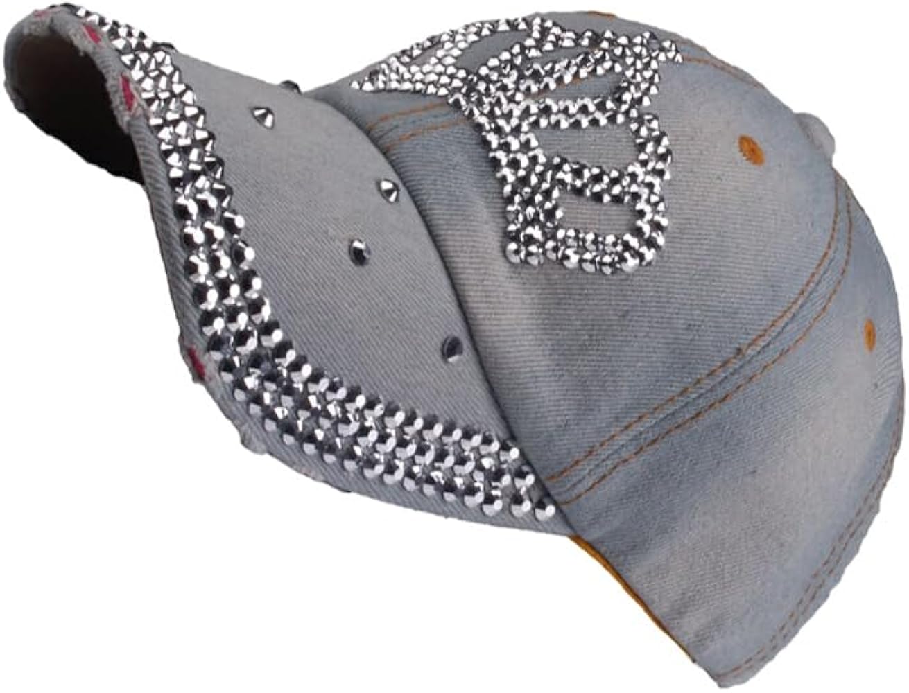 Amazon | [QUHSSHIK] Y2K クラシック野球帽ラインストーンの装飾と光沢