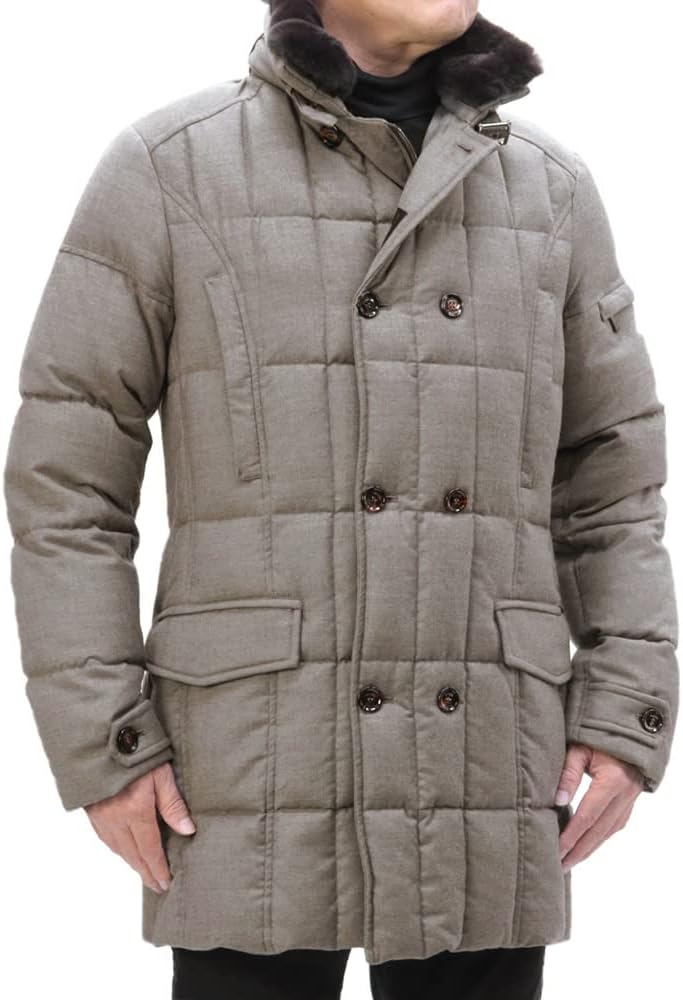 Amazon | [ムーレー] メンズ モリス ウール カシミア アウター ダブル