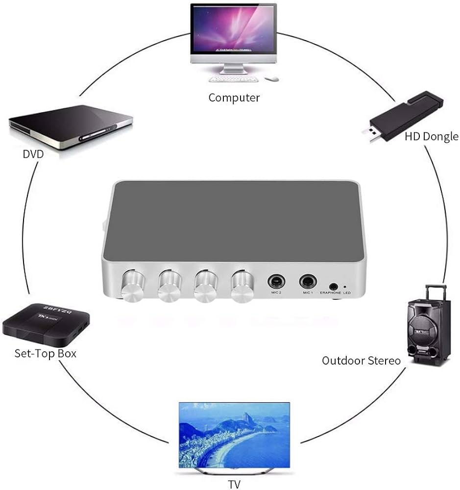 Amazon.co.jp: Walory KM200カラオケサウンドミキサーポータブル
