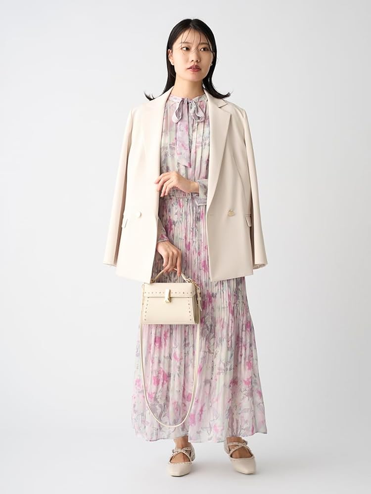 Amazon.co.jp: [セルフォード] ボウタイプリーツワンピース CWFO251034