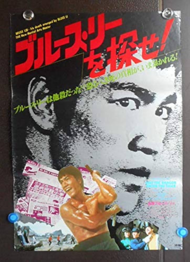 ブルース・リーを探せ！昭和54年公開 映画ポスター 注：DVDでは