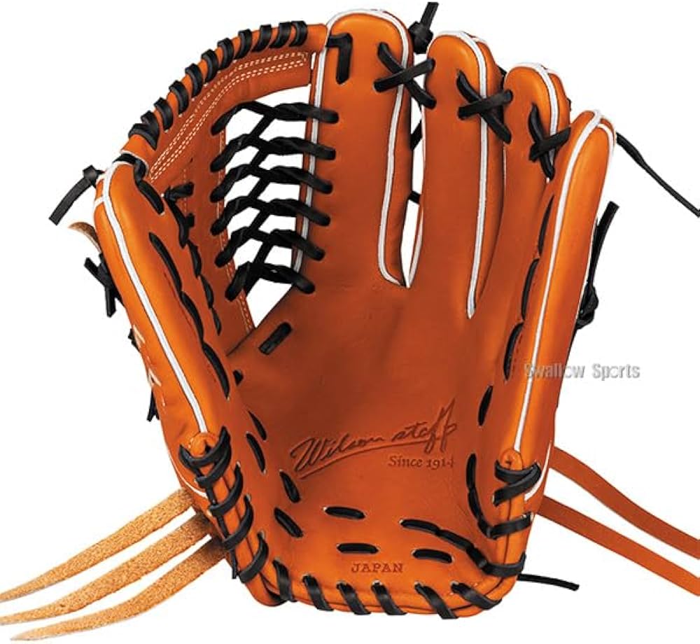 Wilson ウィルソン D-MAX 一般軟式 外野用グローブ オレンジ