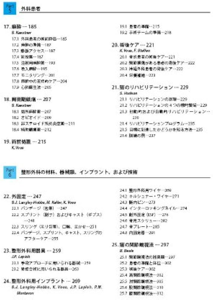 猫の関節手術と筋骨格系の疾患 | P.M.Montavon, K.Voss, S.J.Langley